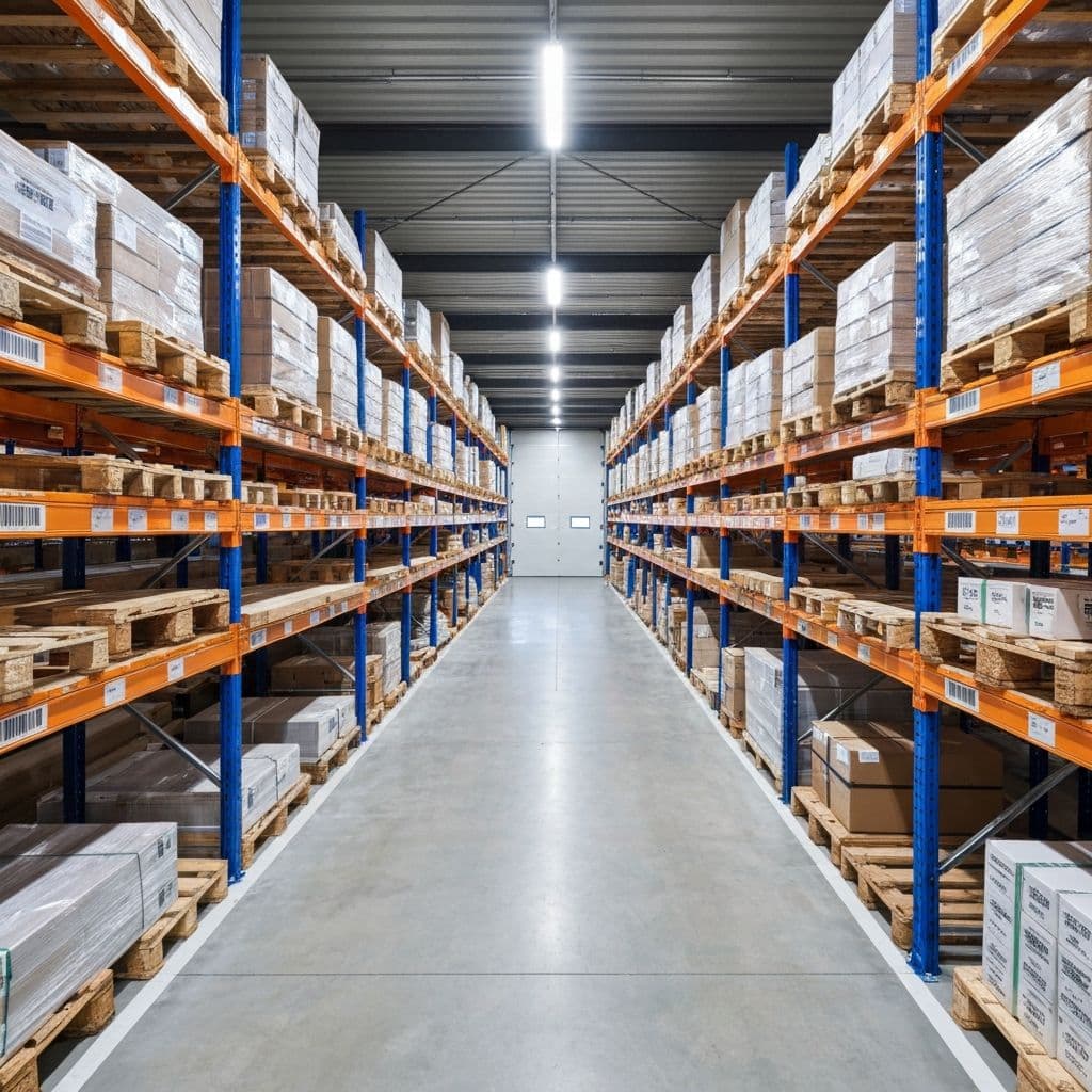 Almacén organizado con FlexiBuild